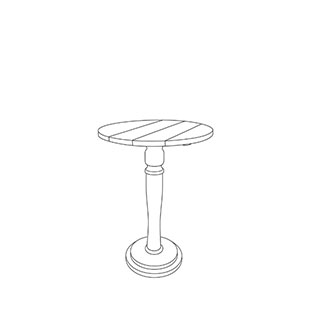 CAFÉ TABLE ELINA LIN VALNÖT/KÖPENHAMNSGRÖN