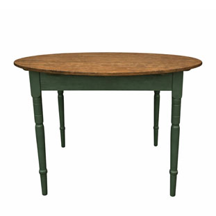 ROUND TABLE KRISTINA LIN VALNÖT/KÖPENHAMNSGRÖN