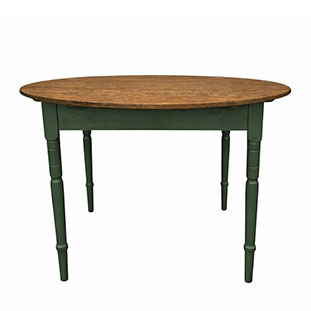 ROUND TABLE KRISTINA LIN VALNÖT/KÖPENHAMNSGRÖN
