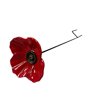 STANDING BIRD BATH POPPY