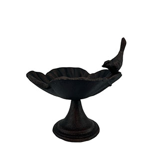 BIRD BATH BLACK POPPY