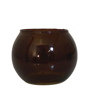 CANDLE HOLDER CLASSIC AMBER LARGE