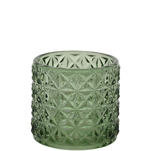 CANDLE HOLDER EMMA SMALL MOSS GREEN