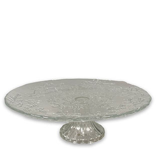 CAKE PLATE BRANCHES CLEAR L