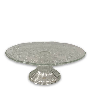 CAKE PLATE BRANCHES CLEAR M