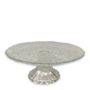 CAKE PLATE BRANCHES CLEAR M