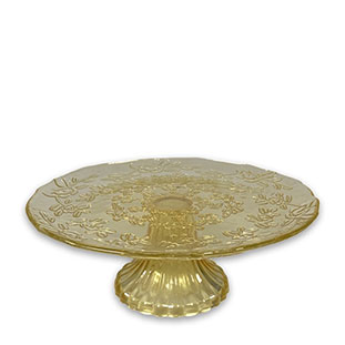 CAKE PLATE BRANCHES YELLOW M