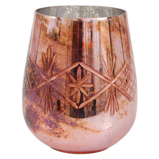 CANDLE HOLDER PURLE PATINA LARGE