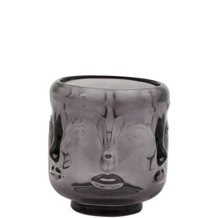 CANDLE HOLDER VISAGE SMALL GREY