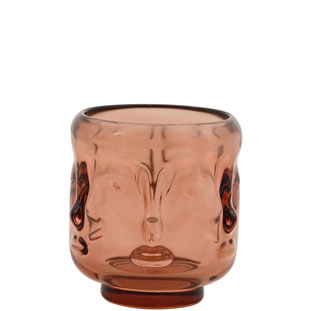 CANDLE HOLDER VISAGE SMALL BROWN