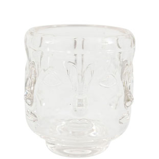 CANDLE HOLDER VISAGE LARGE CLEAR