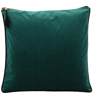 CUSHION COVER CHAMBORD 45X45CM DARK GREEN