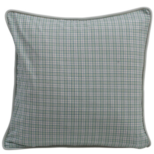 CUSHION COVER CHECK 45X45CM GREEN
