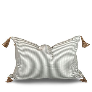 CUSHION COVER FORESHORE SAGE LONG