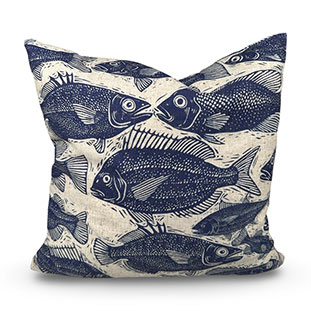 CUSHION COVER ASPIUS BLUE