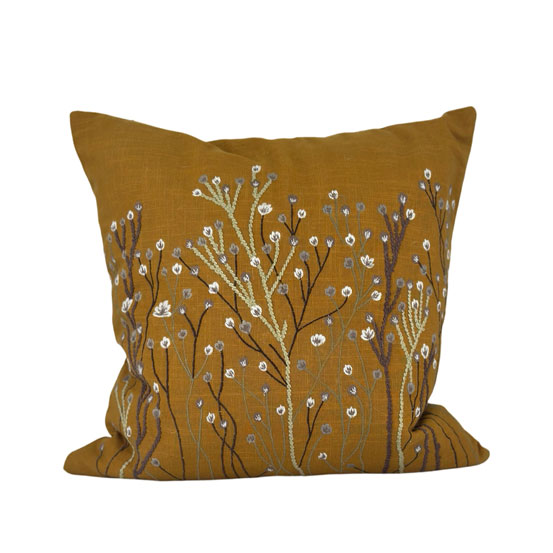 CUSHION COVER PANICULATA OCRA