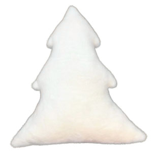 STUFFED CUSHION TREE WHITE