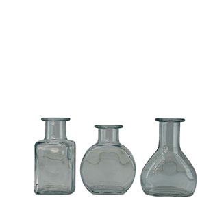 MINI VASE TREV LIGHT BLUE 3ass