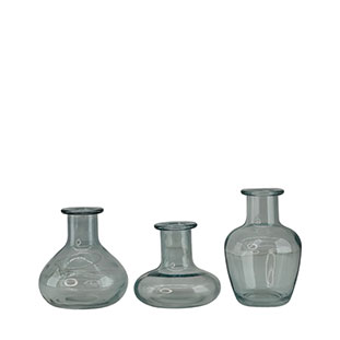 MINI VASE TREVA LIGHT BLUE 3ass