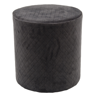 POUF VELVET GREY