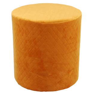 POUF VELVET ORANGE