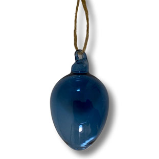 HANGING EGG SHEERE BLUE SMALL