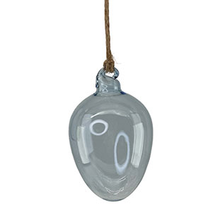 HANGING EGG SHEERE LIGHT BLUE S