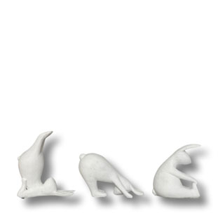 BUNNY YOGINI WHITE 3ass DECORATION