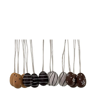 HANGING EGGS MINI NATURAL set in box
