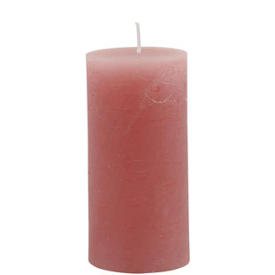 CANDLE 6X12CM PINK 46HR