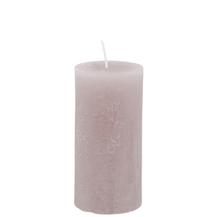 CANDLE 6X12CM TAUPE 46HR