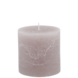 CANDLE 10X10CM TAUPE  64HR