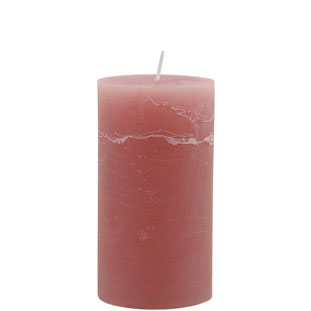 CANDLE 7X13CM PINK 52HR