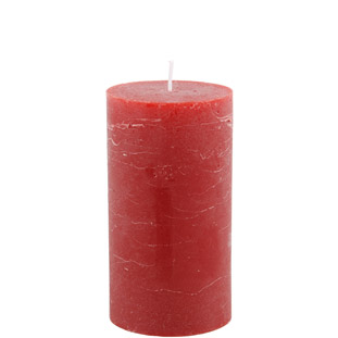 CANDLE 7X13CM RED 52HR