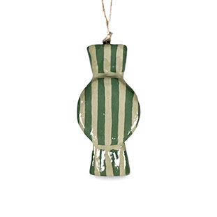 HANDPAINTED HANGING CANDY SAGE
