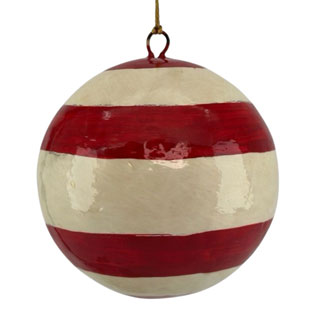 HANDPAINTED ORNAMENT BONUS RED