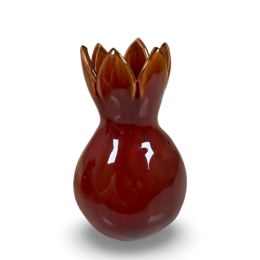 VASE HYACINTUS RED MEDIUM