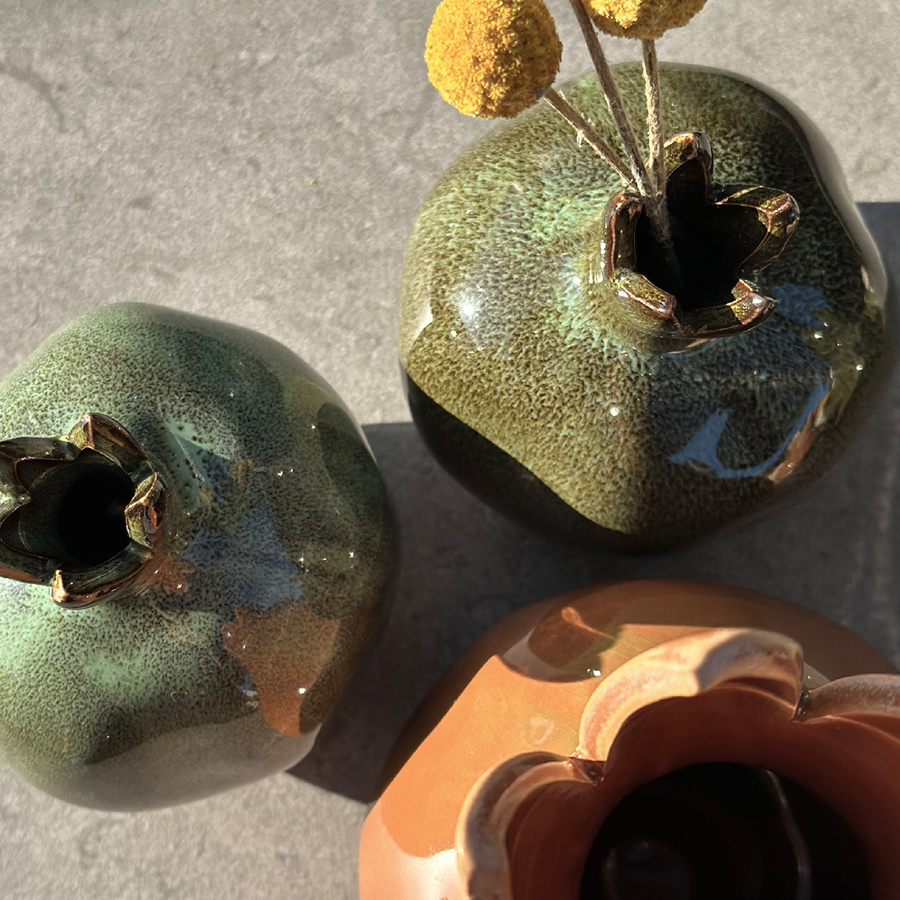 VASE PUNICA OCRA SMALL