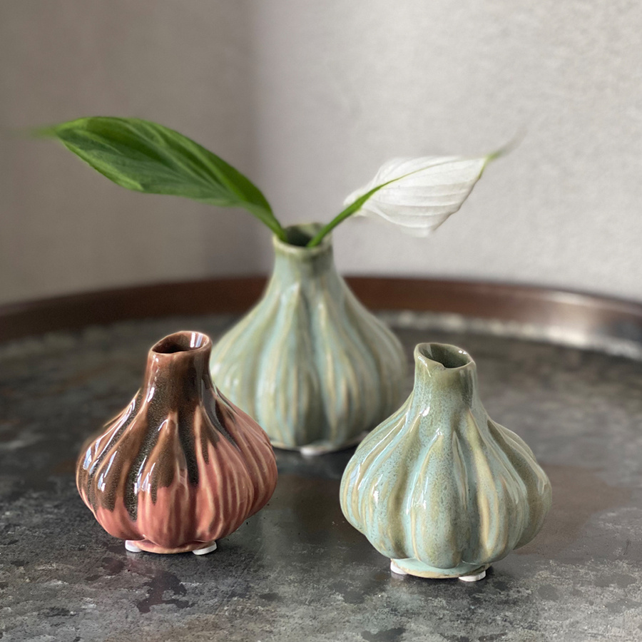 VASE ALLIUM MINT MEDIUM