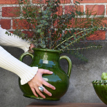 GRACE VASE GREEN S GRACE VASE GREEN S