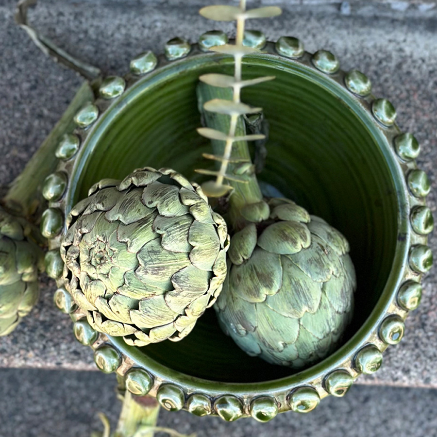 GRACE BOWL DOT GREEN L