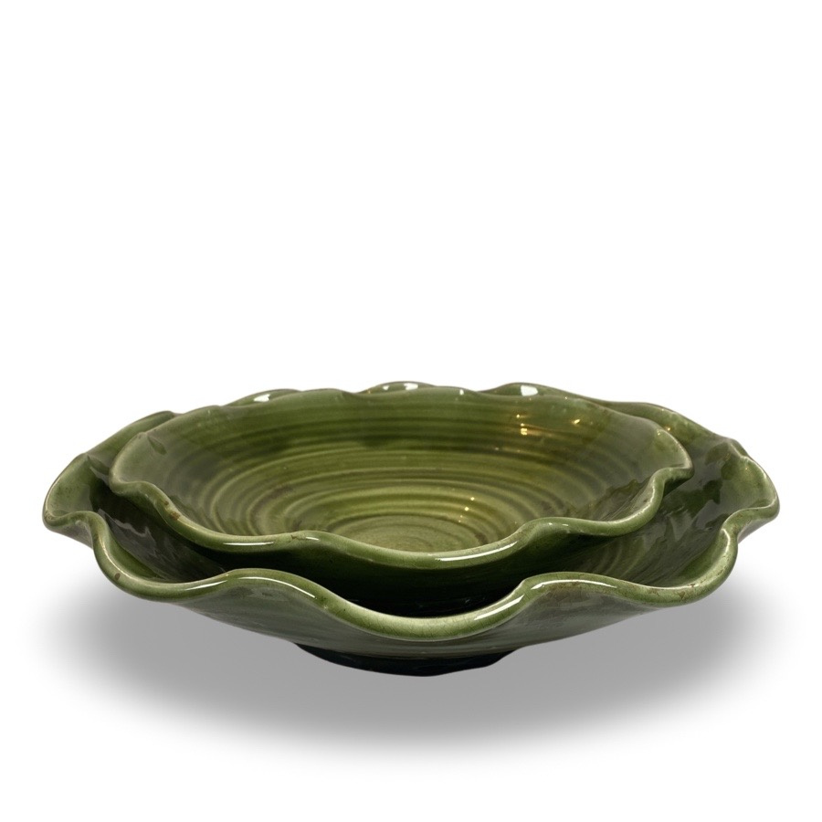 GRACE BOWL SWIRL GREEN S