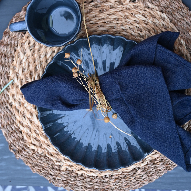 DINNER PLATE JOY NAVY