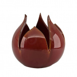 CANDLE HOLDER BUD RED L CANDLE HOLDER BUD RED L