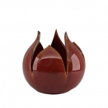 CANDLE HOLDER BUD RED S CANDLE HOLDER BUD RED S