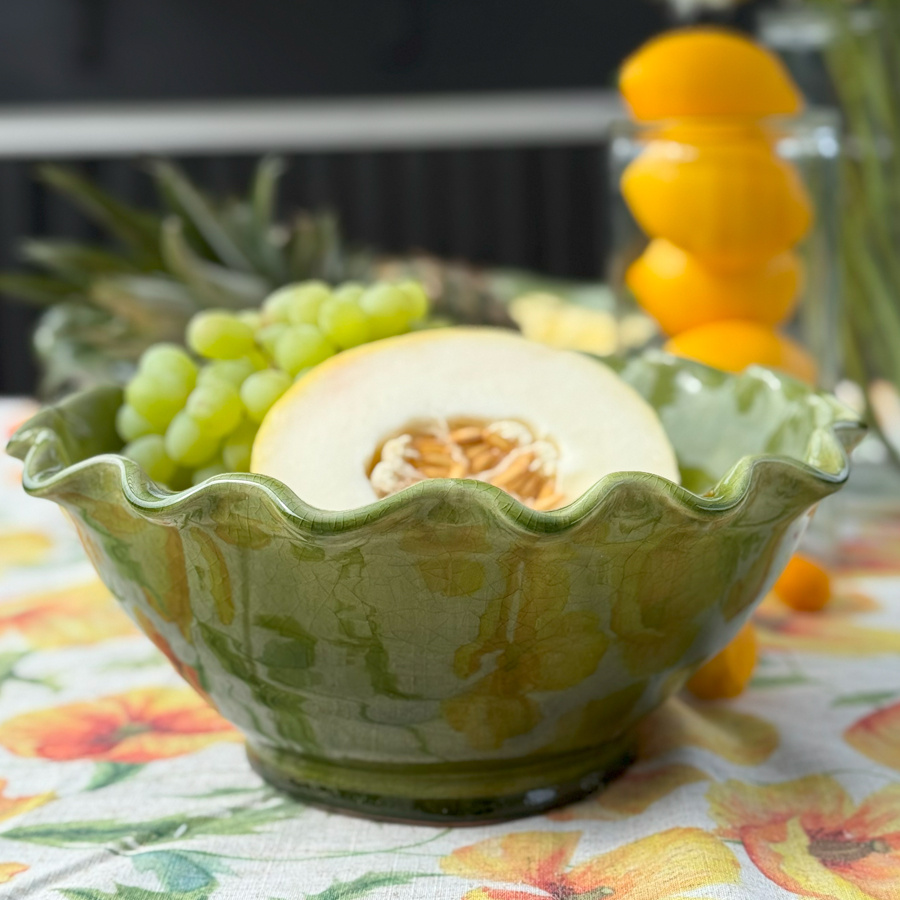 GRACE BOWL WAVY GREEN S