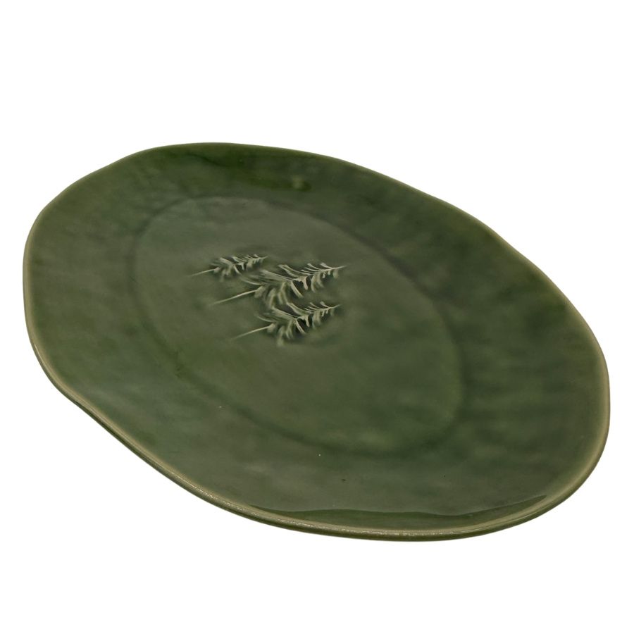 OVAL PLATE SYLVA GREEN