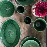 OVAL PLATE SYLVA GREEN OVAL PLATE SYLVA GREEN