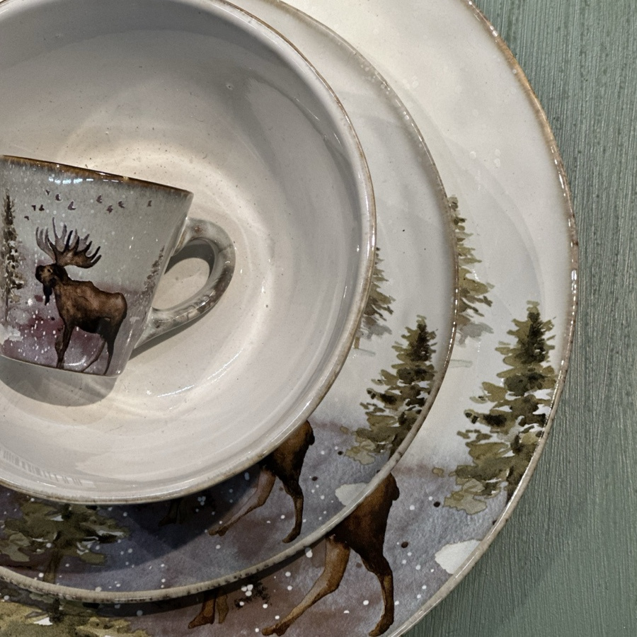 PLATE HOLLY ELK SMALL