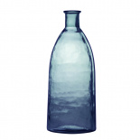 RECYCLED GLASS VASE CLASSIC BLUE SMALL